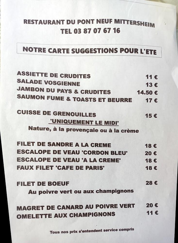 La table du pont-neuf - Menu Image 3