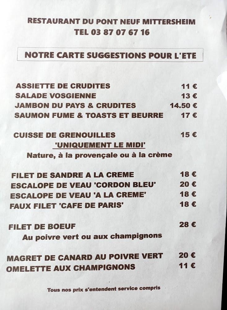 La table du pont-neuf - Menu Image 4